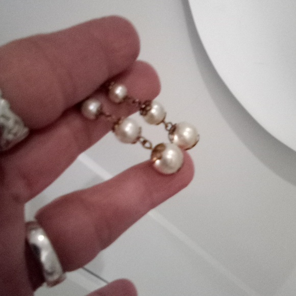 Dangling Drop Gumball Bead Earrings Vintage 80s - Picture 6 of 8